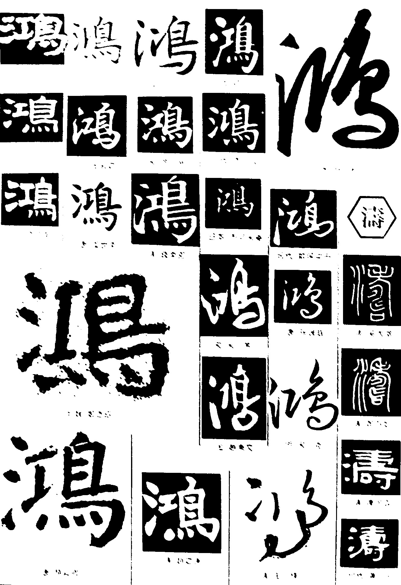鸿涛_书法字体_字体设计作品-字体设计网_ziti.